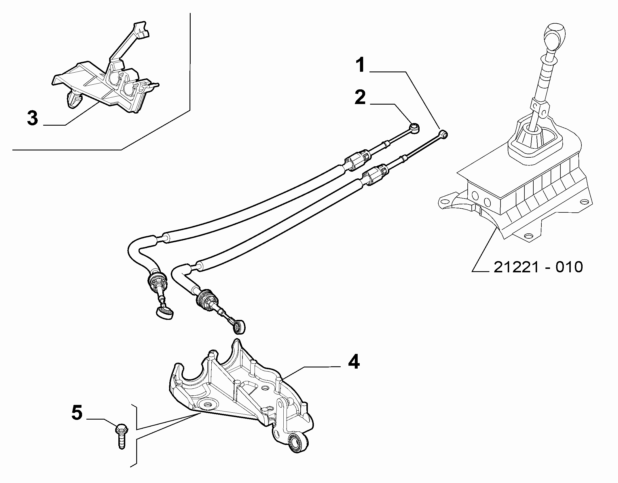 21221-020 GEAR STICK FLEX SHAFT