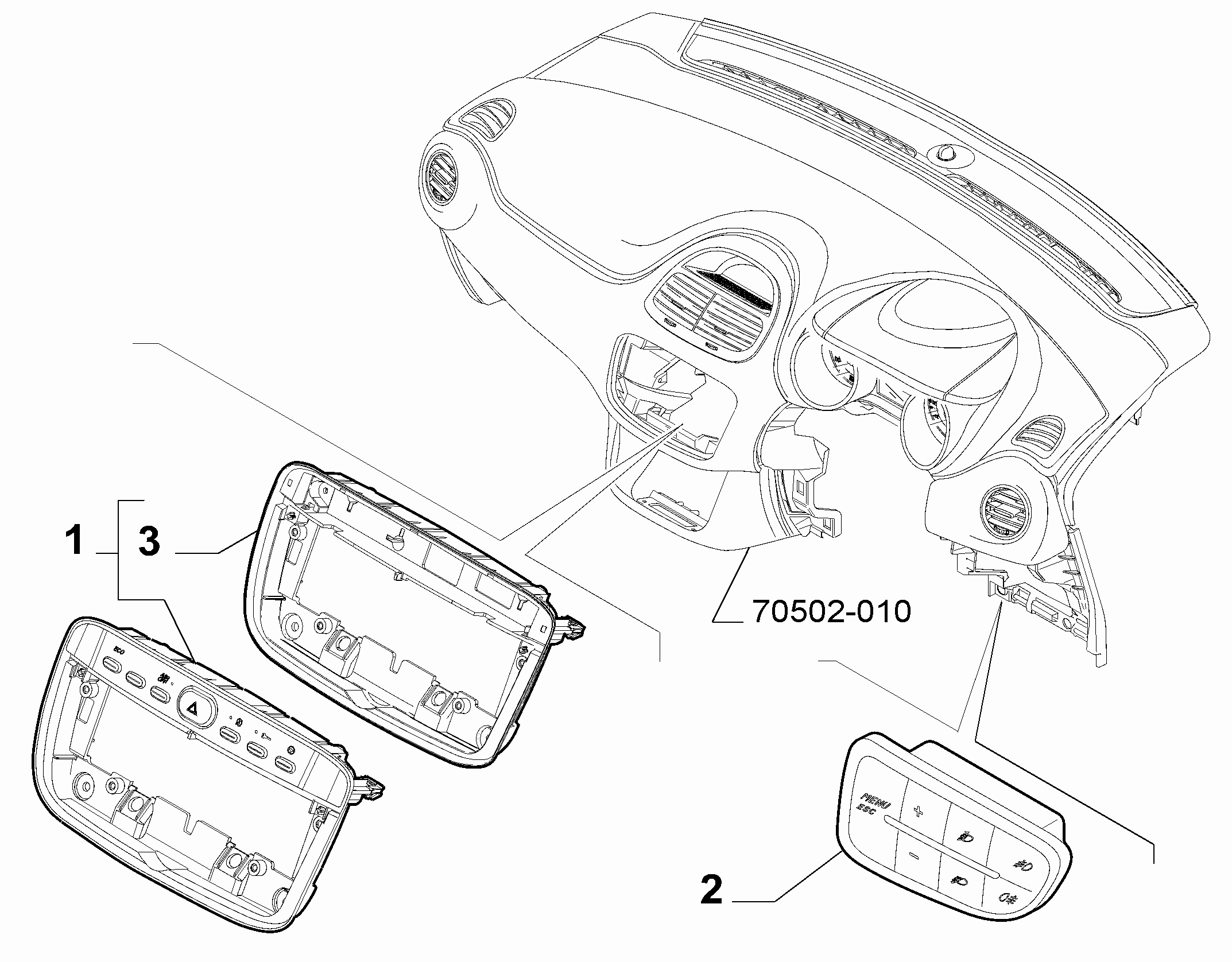 55503-020 DASHBOARD SWITCH