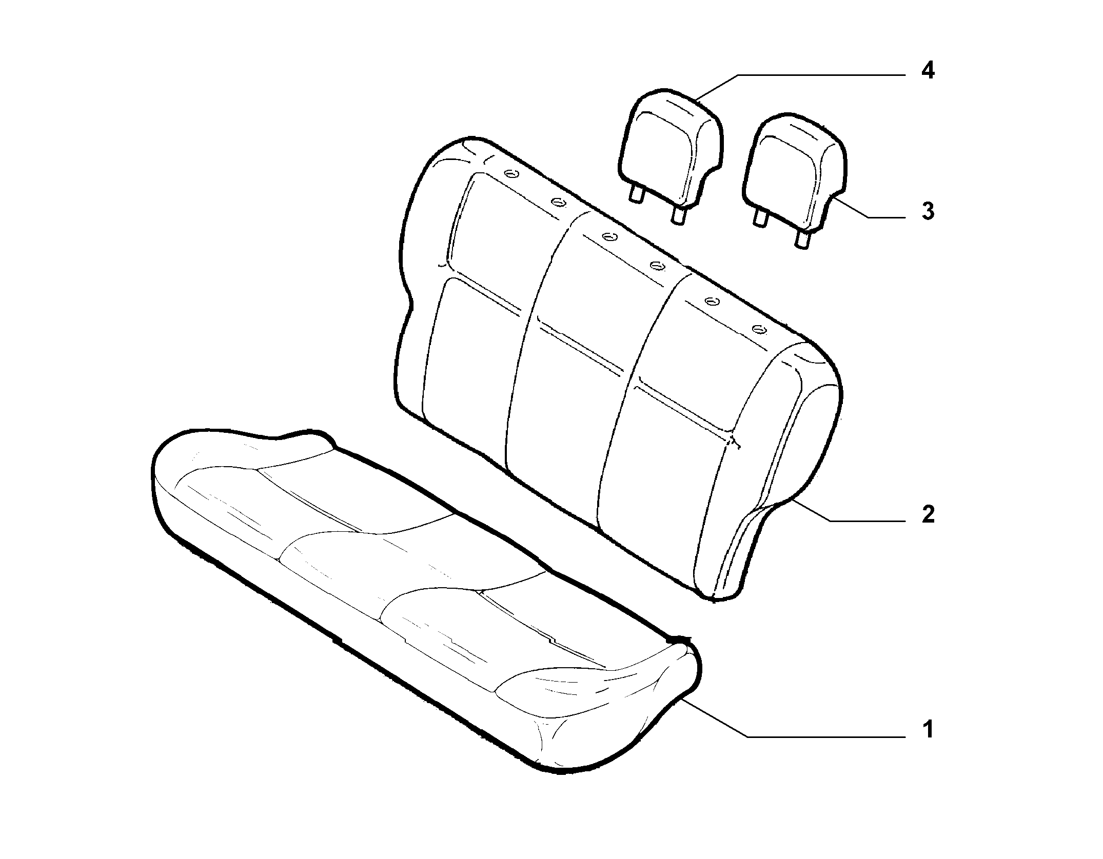 70615/55 REAR SEAT LINING