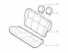70615/55 REAR SEAT LINING