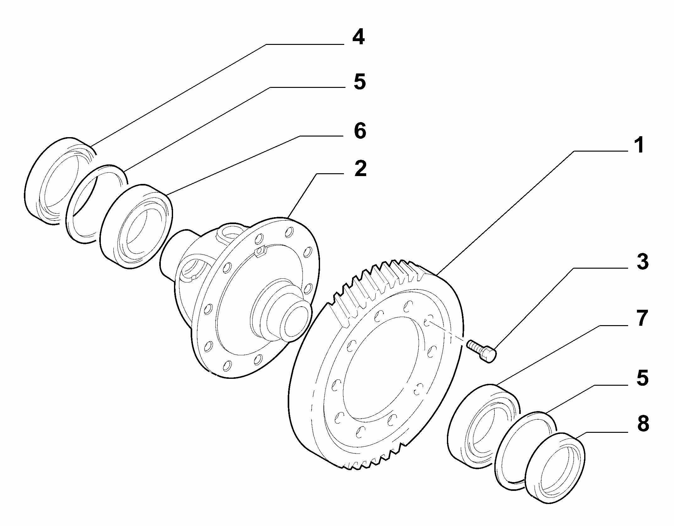 21220-010 GEARING AND HALF CRANKSHAFT