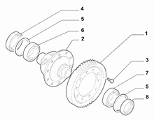21220-010 GEARING AND HALF CRANKSHAFT
