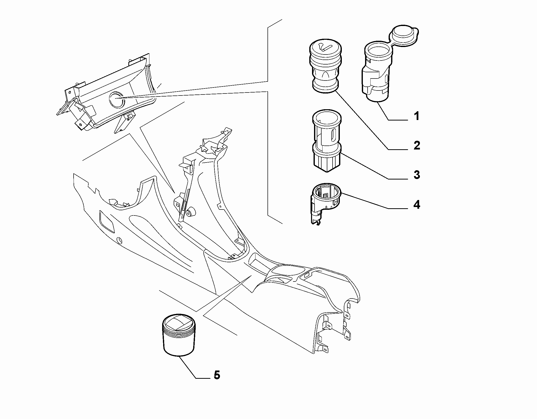 70504-030 ASHTRAY AND ACCESSORIES