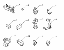 55527-010 CABLE SET FIXINGS