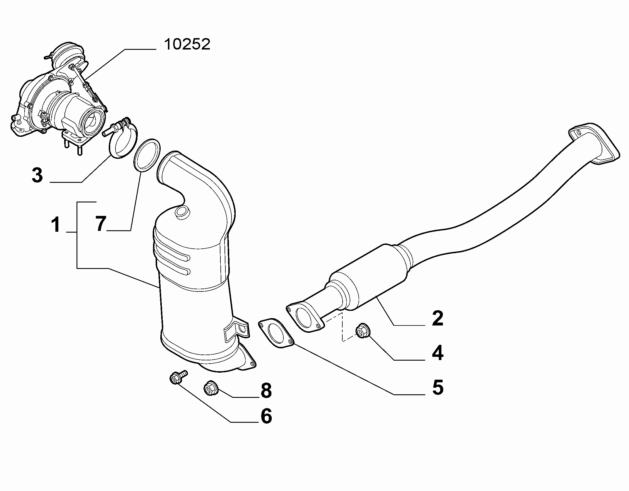 10258-010 FRONT PIPING