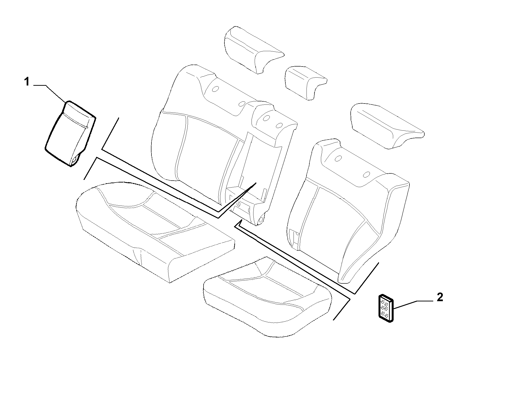 70615/05 REAR SEAT LINING
