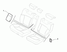 70615/05 REAR SEAT LINING