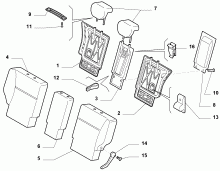 70613/14 REAR SEAT