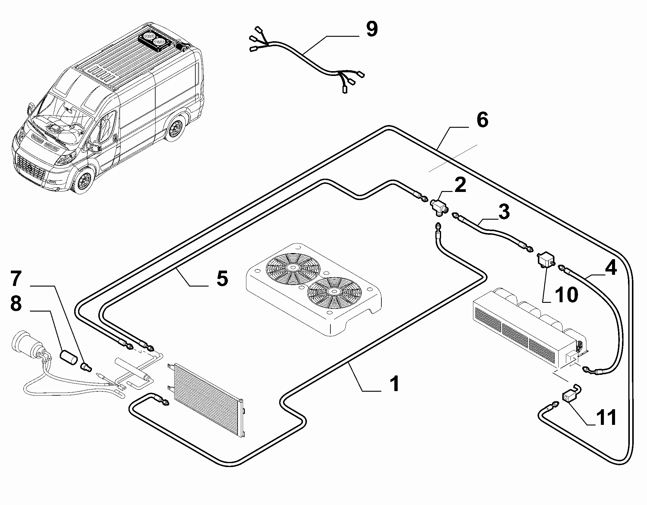 50101-055 ADDITIONAL CONDITIONER GAS PIPES