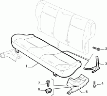 70613/00 REAR SEAT 