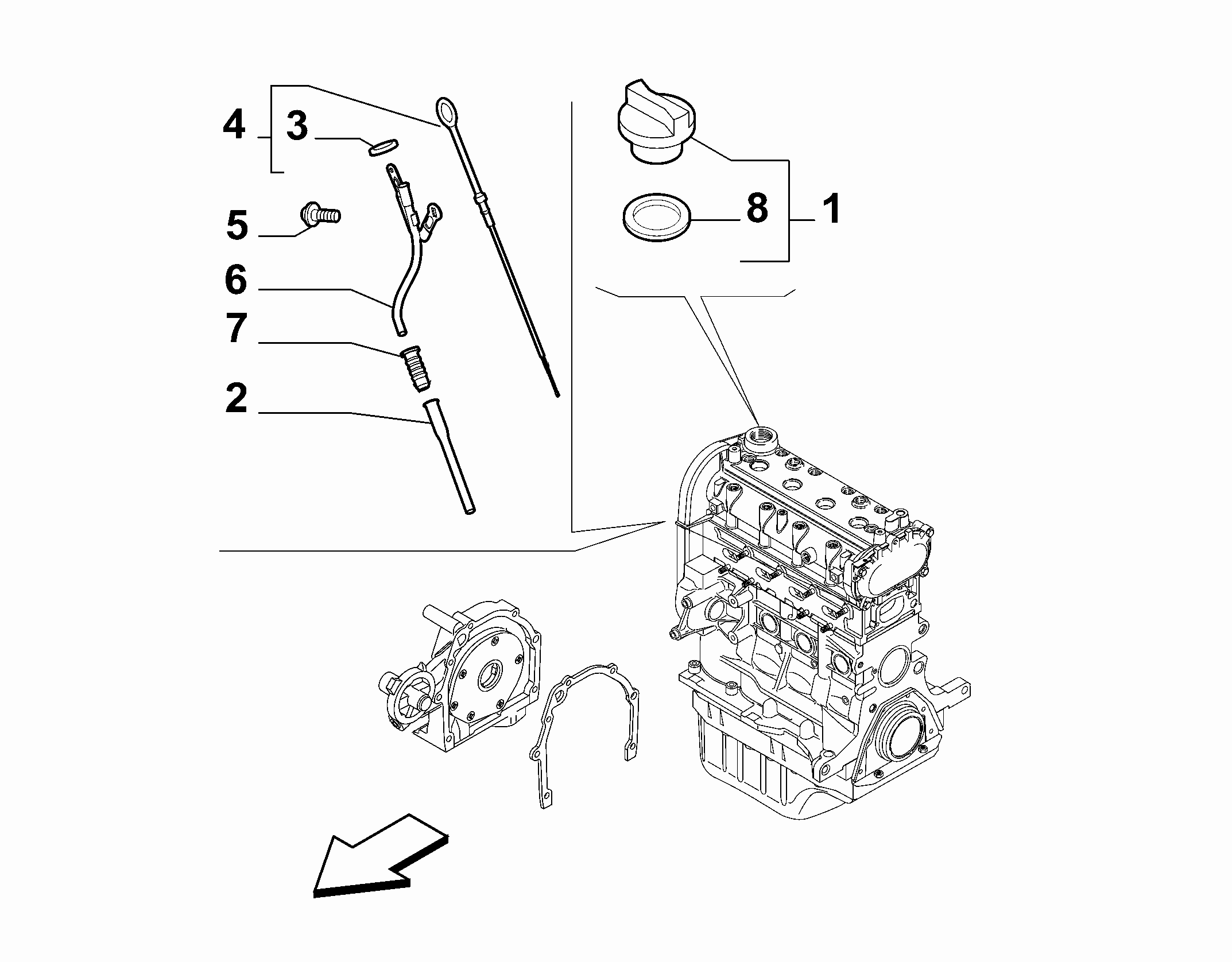10301-060 DIP STICK, CAP, TRANSMITTER AND PRESSURE ROD
