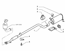 10258-030 REAR AND CENTRAL PIPES