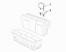 70613-050 REAR SEAT HEAD REST