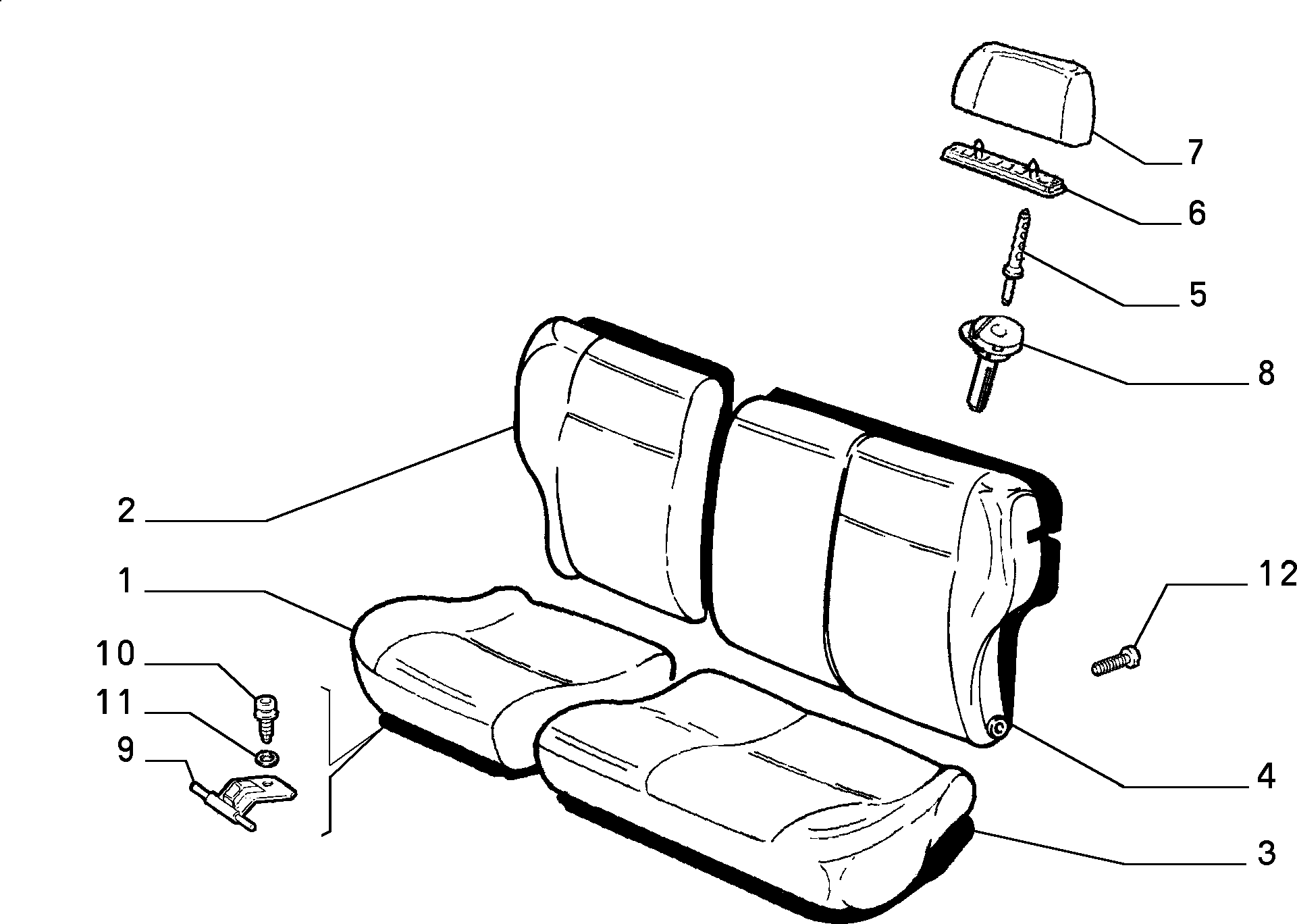 70613/02 REAR SEAT
