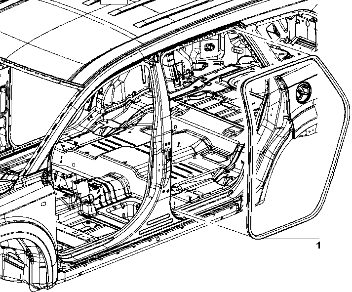 70525-040 DOOR COMPARTMENT GASKETS