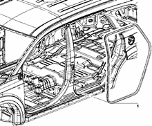 70525-040 DOOR COMPARTMENT GASKETS