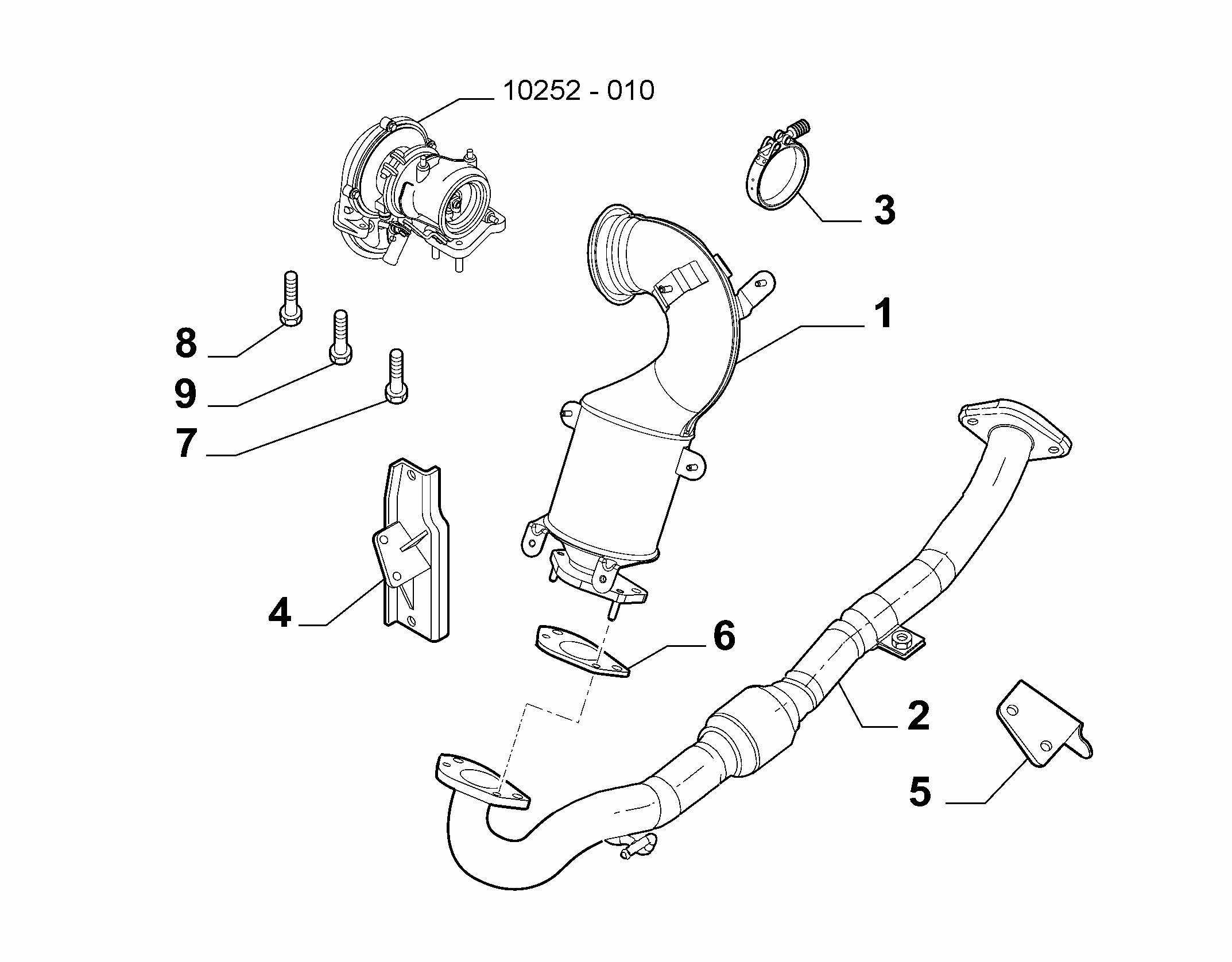 10258-010 FRONT PIPING