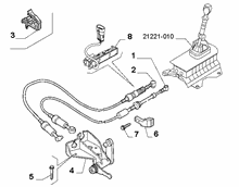 21221-020 GEAR STICK FLEX SHAFT