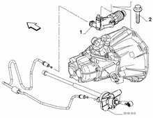 18103-020 CLUTCH LEVER CYLINDER AND HOSE