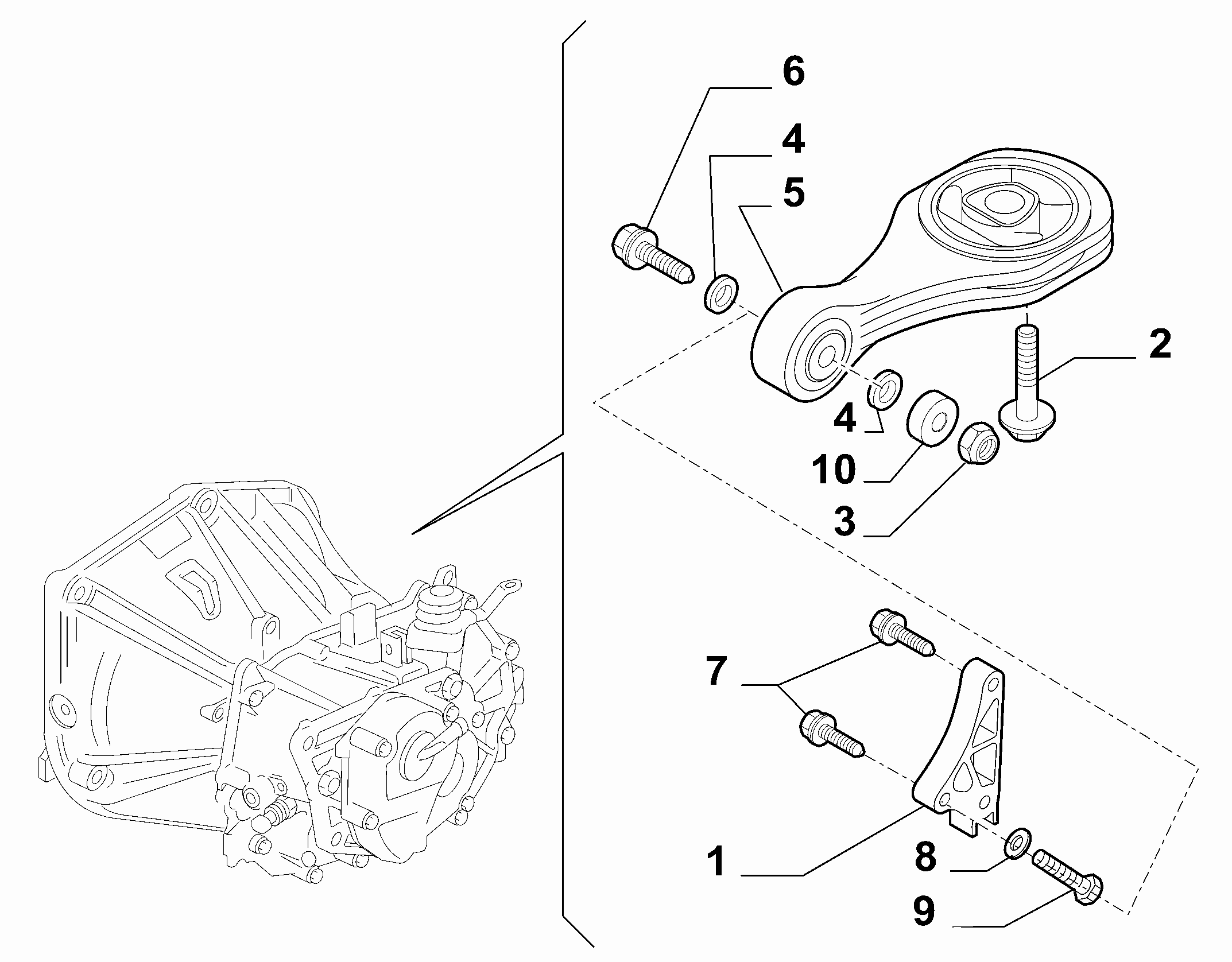 10002-030 AXLE INLET SCREW ANCHOR AND TENSION ROD SUSPENSION