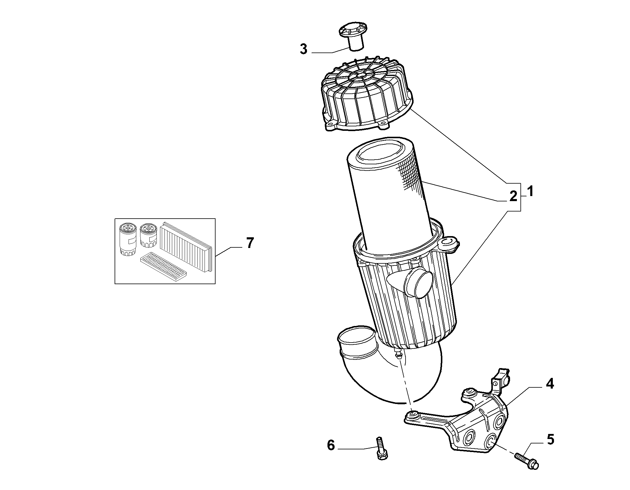 10223/10 ВОЗДУШНЫЙ ФИЛЬТР И ТРУБОПР.