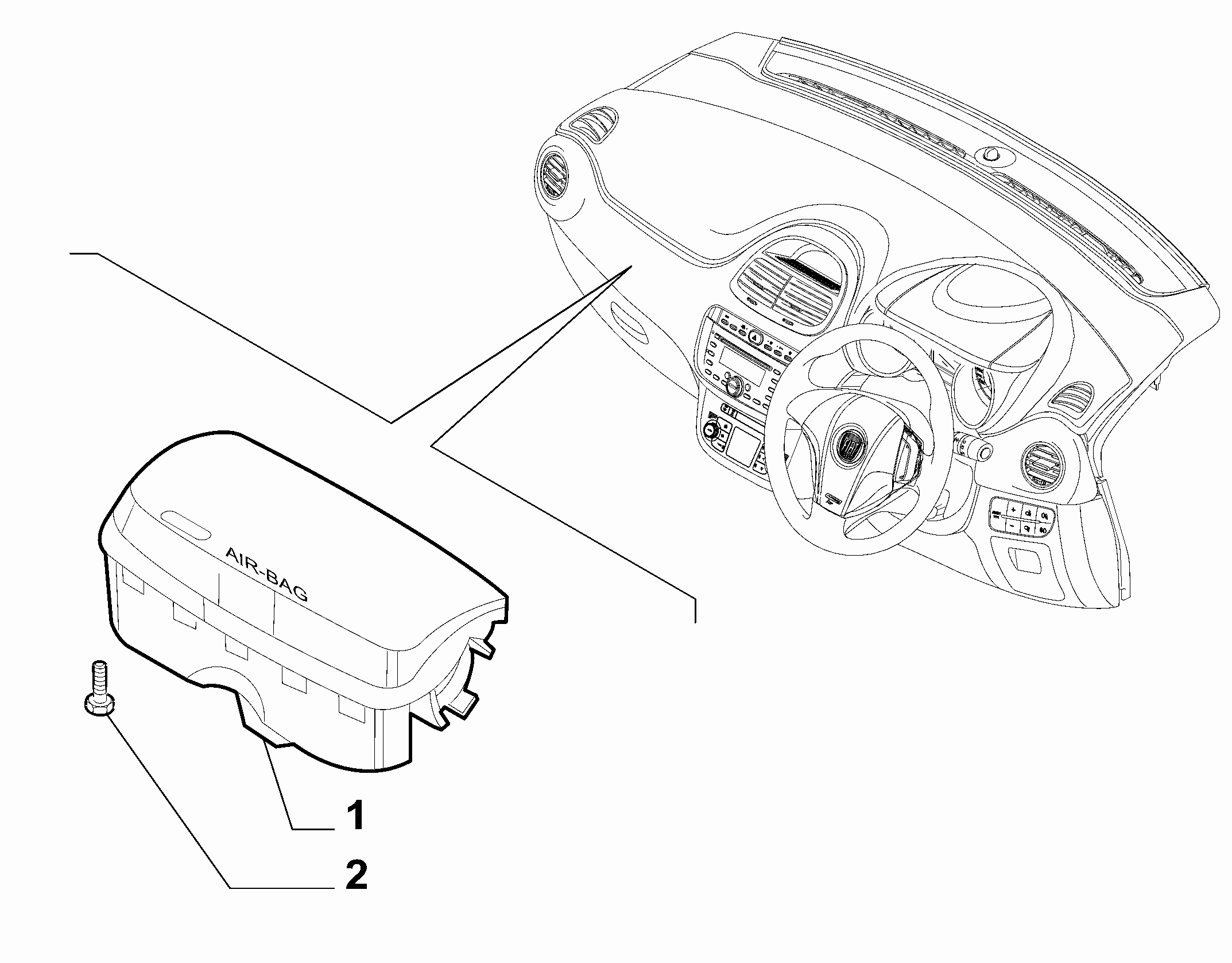 55508-020 PASSENGER AIRBAG