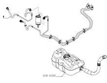10201-030 ENGINE WELL FUEL PIPES
