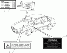70750/00 ПРЕДУПР. ТАБЛИЧКИ И ИНСТРУКЦИИ 