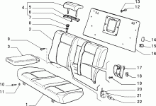 70613/00 REAR SEAT