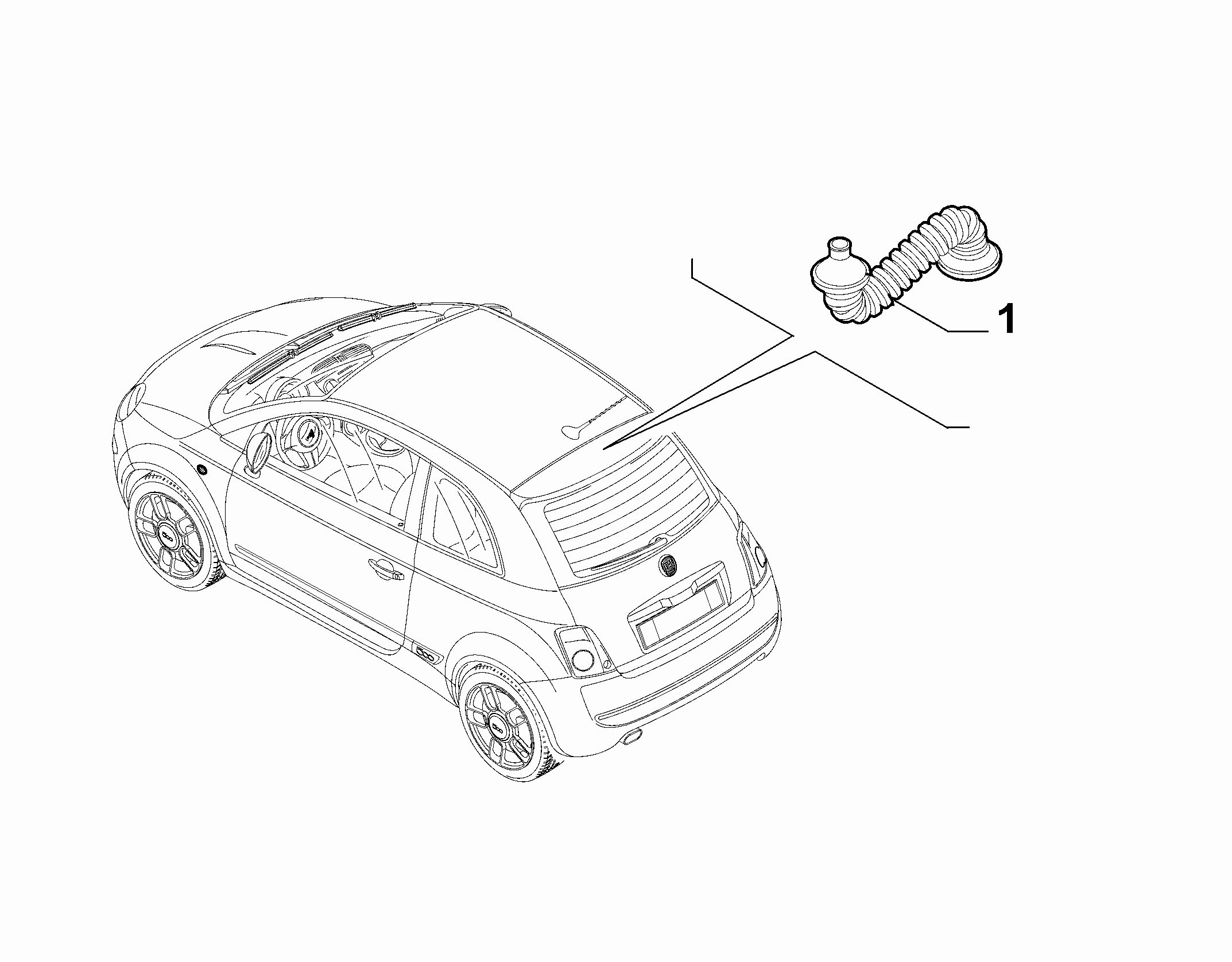 55526-025 TRUNK/REAR DOOR WIRING SET