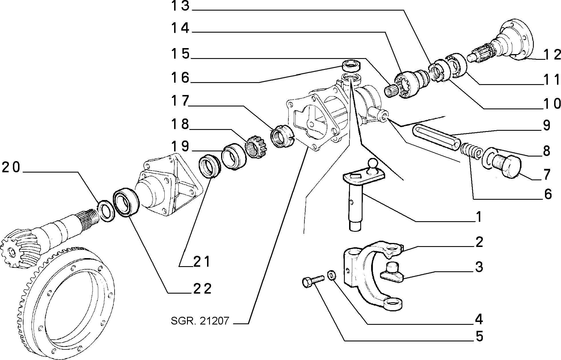 21220/00 ЗУБЧ. ПЕРЕДАЧИ ДИФФЕРЕНЦИАЛА 