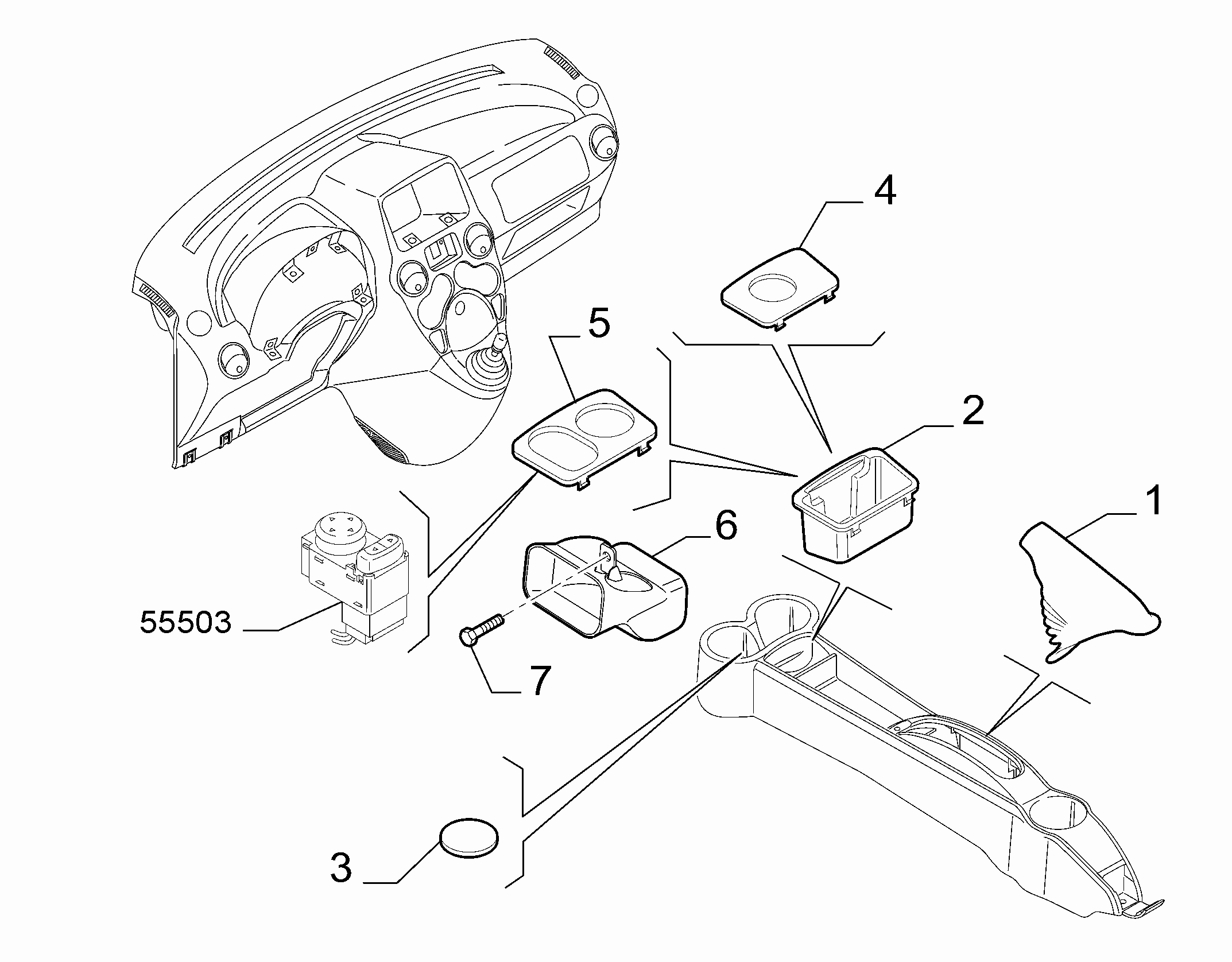 70504-040 COVERS  -  BEZELS - AIR DIFFUSER