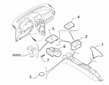 70504-040 COVERS  -  BEZELS - AIR DIFFUSER