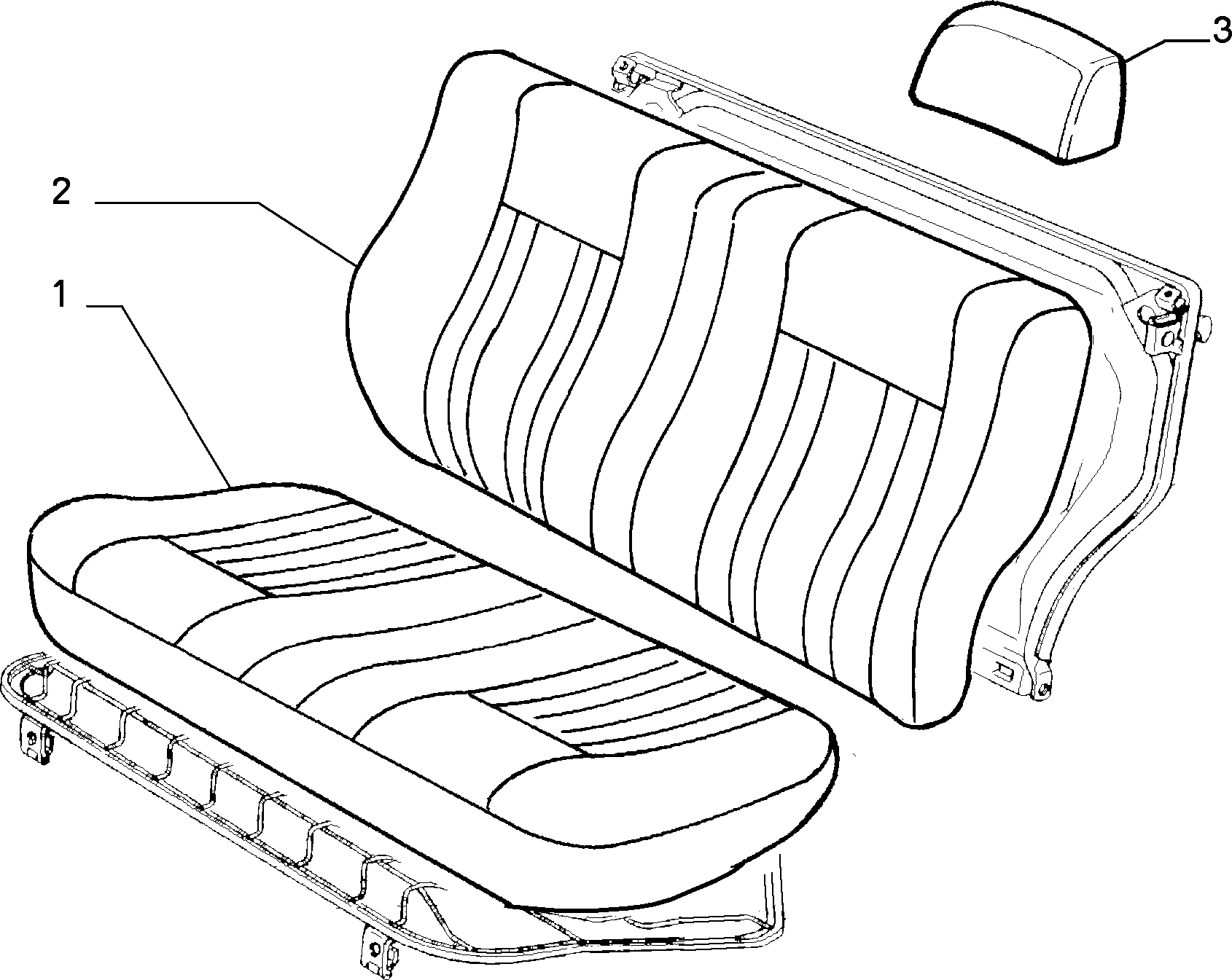 70615/01 REAR SEAT LINING