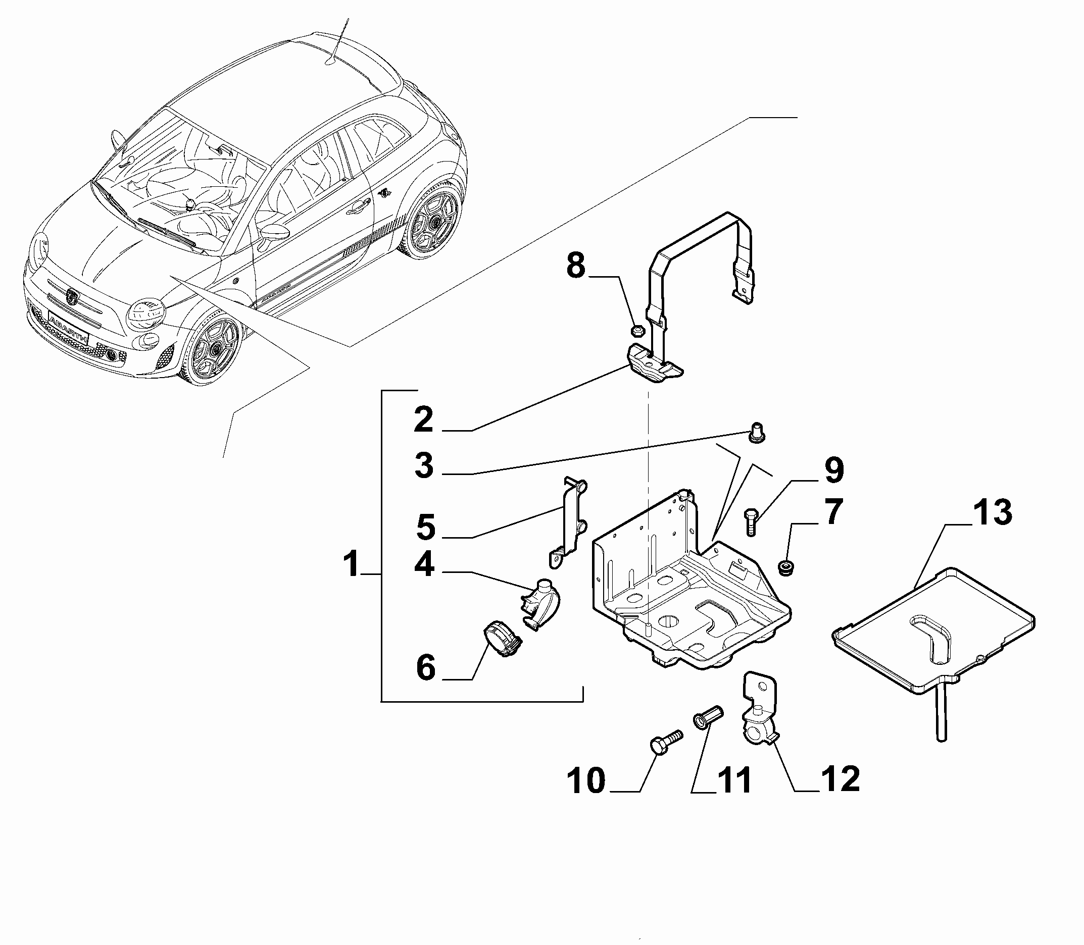 55300-030 BATTERY SUPPORT