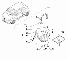 55300-030 BATTERY SUPPORT