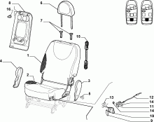 70613/00 REAR SEAT