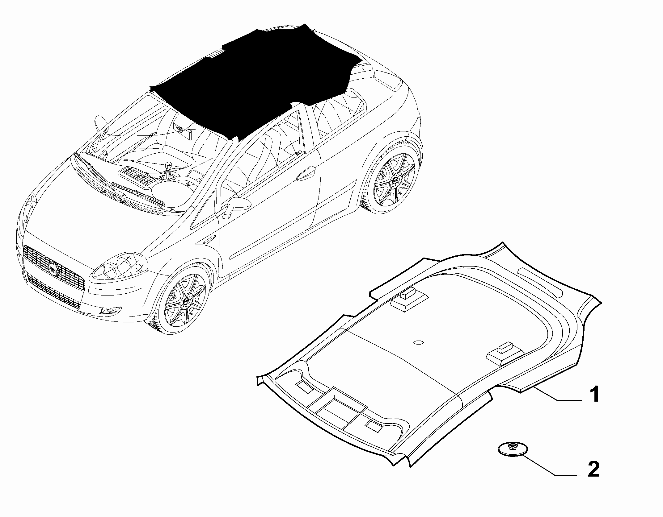 70523-010 INTERNAL ROOF LINING