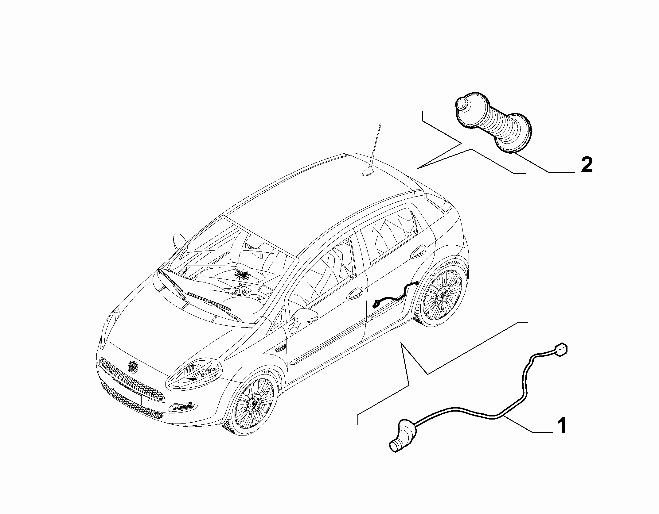 55526-020 REAR DOOR HARNESS