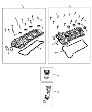 10101-030 CYLINDER HEAD AND GASKET COVERS