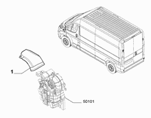 50101-070 REAR AIR DUCT