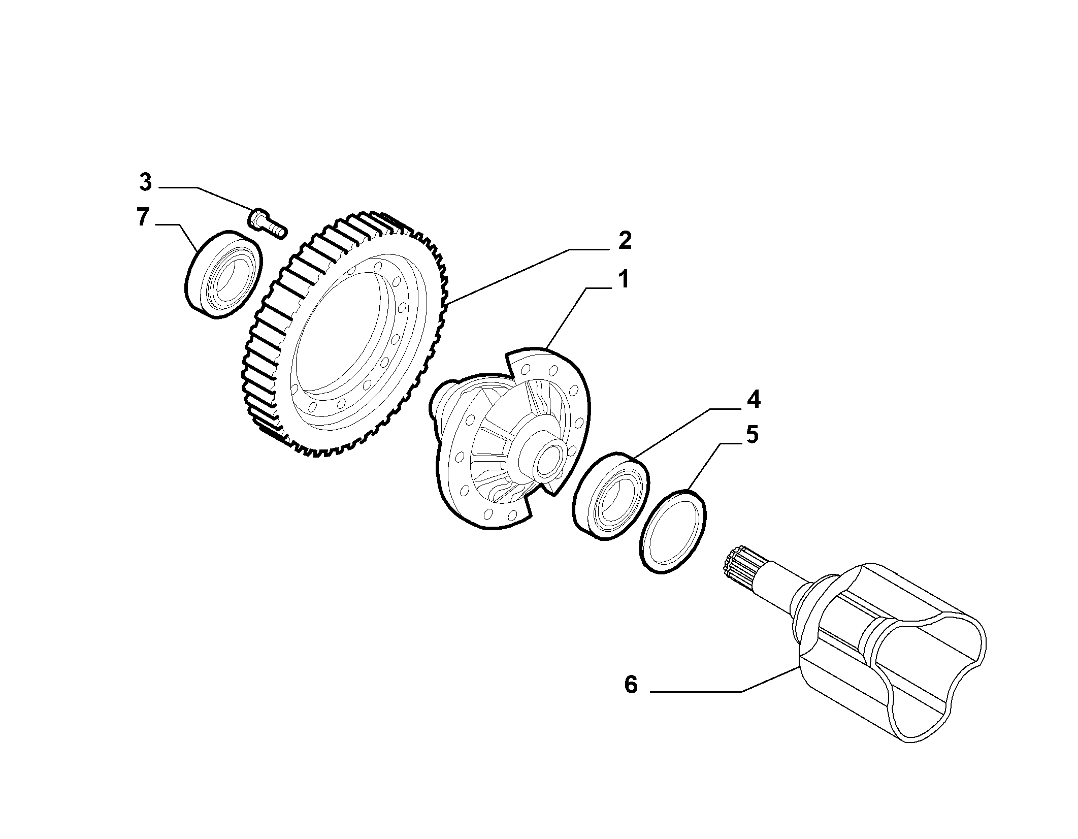 21220-010 GEARING AND HALF CRANKSHAFT