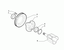 21220-010 GEARING AND HALF CRANKSHAFT