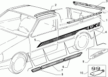 70712/00 НАРУЖНЫЕ НАКЛАДКИ И УПЛОТНИТЕЛИ 