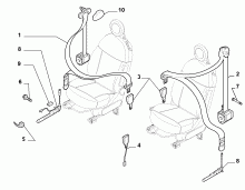 70527-010 FRONT SEAT BELTS