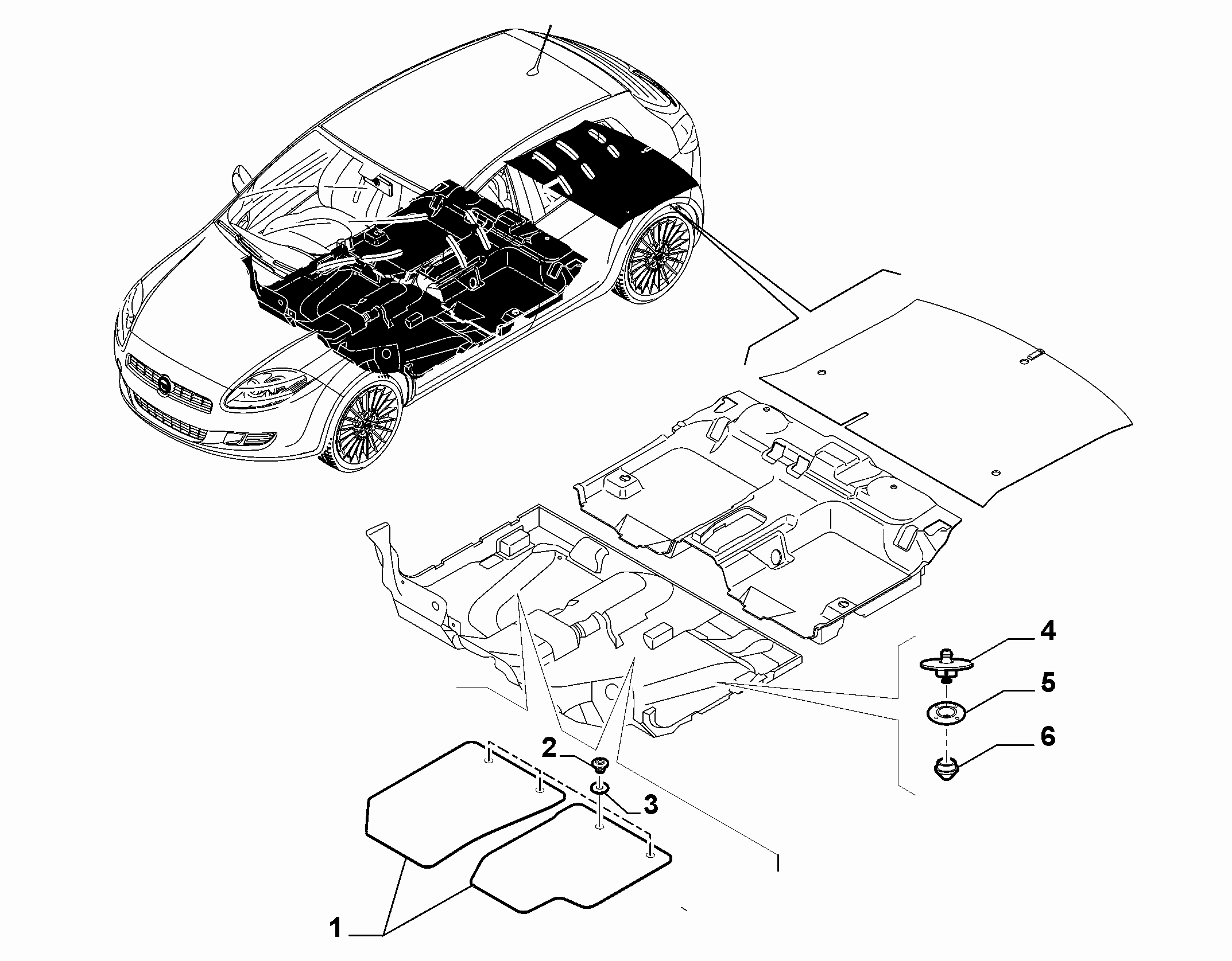 70521-020 PASSENGER SIDE MAT COVERS