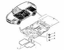 70521-020 PASSENGER SIDE MAT COVERS