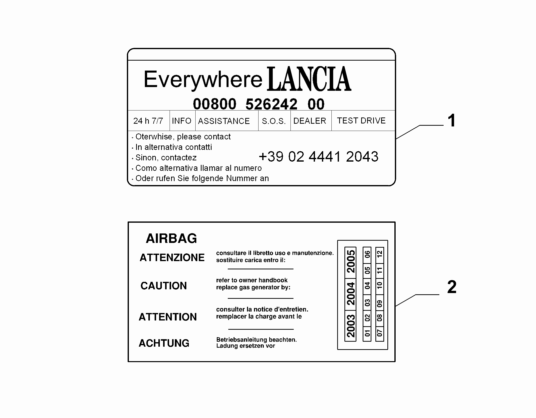 70750-010 ПРЕДУПР. ТАБЛИЧКИ И ИНСТРУКЦИИ 
