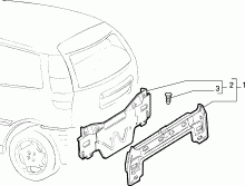 70020/00 КУЗОВ, ОБЛИЦОВКИ (ЗАДНЯЯ ЧАСТЬ) 