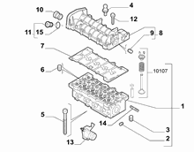 10101-020 CYLINDER HEAD AND GASKETS